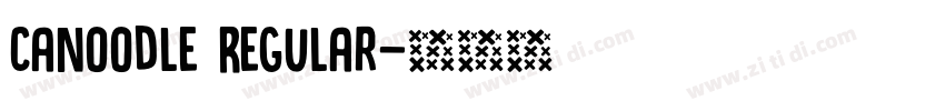 Canoodle Regular字体转换